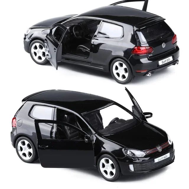 1/36 VW Golf 6 Miniaturas Carro Volkswagen em Escala Golf Gti Miniatura de Liga Brinquedo de Fricção Modelos de Veículos para Presentes Infantis