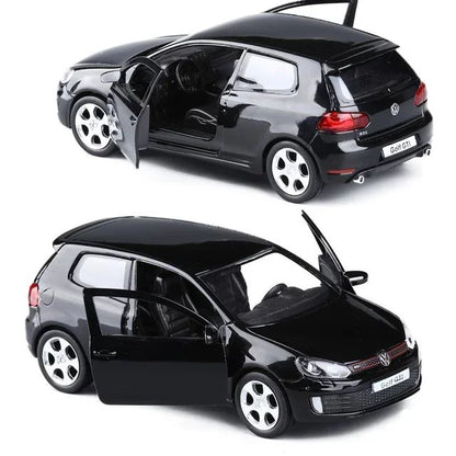 1/36 VW Golf 6 Miniaturas Carro Volkswagen em Escala Golf Gti Miniatura de Liga Brinquedo de Fricção Modelos de Veículos para Presentes Infantis