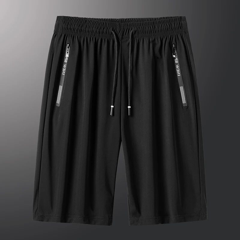 Men Plus Size Casual Shorts 6XL 7XL Big Size Gym Shorts Men Ice Silk Stretchy Summer Beach Short Pants Quick Dry Breathable