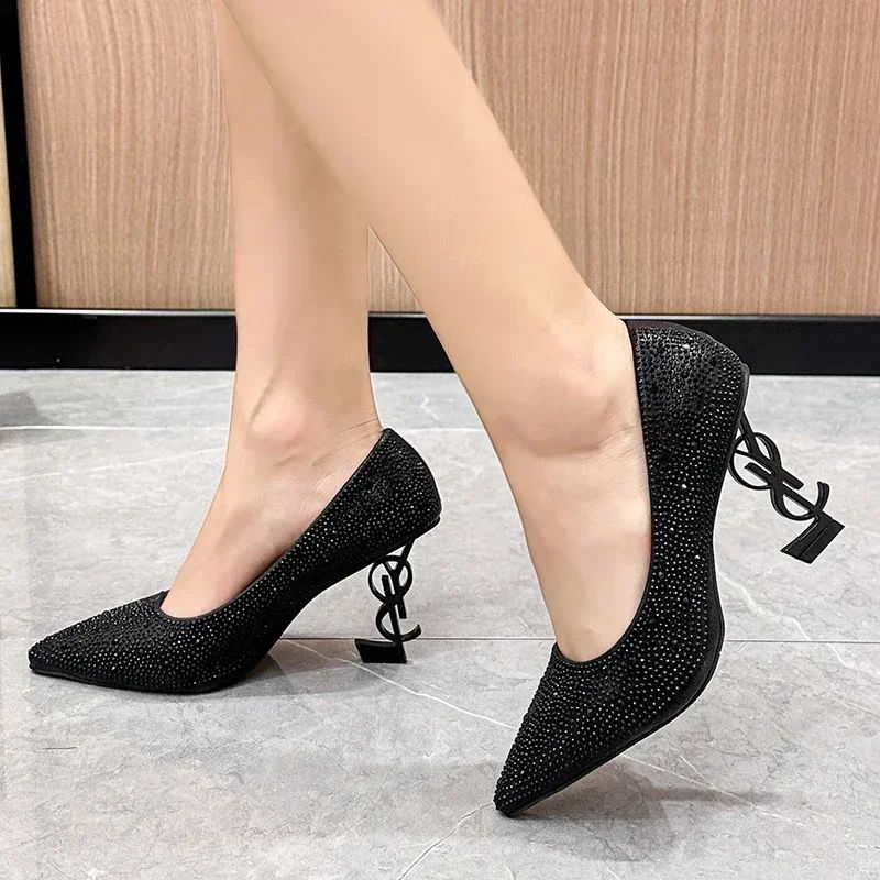 Summer High Heels Luxury Shoes for Women Pumps Elegant Pointed Toe Slingbacks High Heels Spring Fashion Zapatos De Mujer