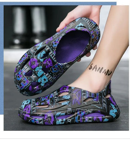 Clogs Men Waterproof Non-Slip Home Winter Warm Men Slippers Non-slips Ladies Soft Slippers Memory Foam Couples Shoes