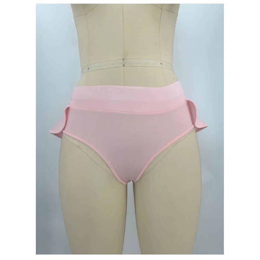 New Shorts Women Skirts Pants High Waist Pole Dance Ruffled Hot Short Pant Sports Mini Tight Pleated Fitness Yoga Shorts Summer