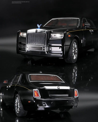 1:18 Big Size Diecast Rolls Royce Phantom Alloy Car Model Collective Miniature Voiture Boyfriend Car Gift Home Decor Toys Boys