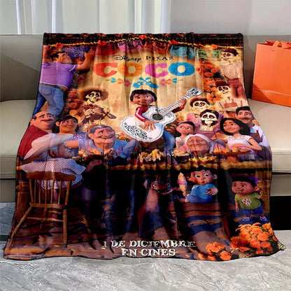 Soft Coco Miguel cartoon Blanket Warmth Plush Throw Blanket Bedspread Sofa Suitable for Living Room Bedroom Warm Blanket