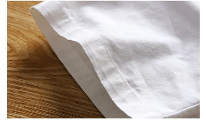 White Shorts Men Cotton Casual Shorts Bermudas Summer Slim Fit Drawstring Shorts Daily Wear Soft Touch and Comfortable Pants