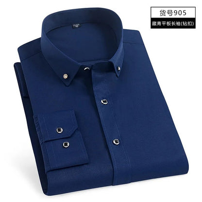 New Men's White Shirt Korean High End Version Free Shipping Popular Clothes Short Sleeve Long Sleeve Casual Suit Bottom Shirts