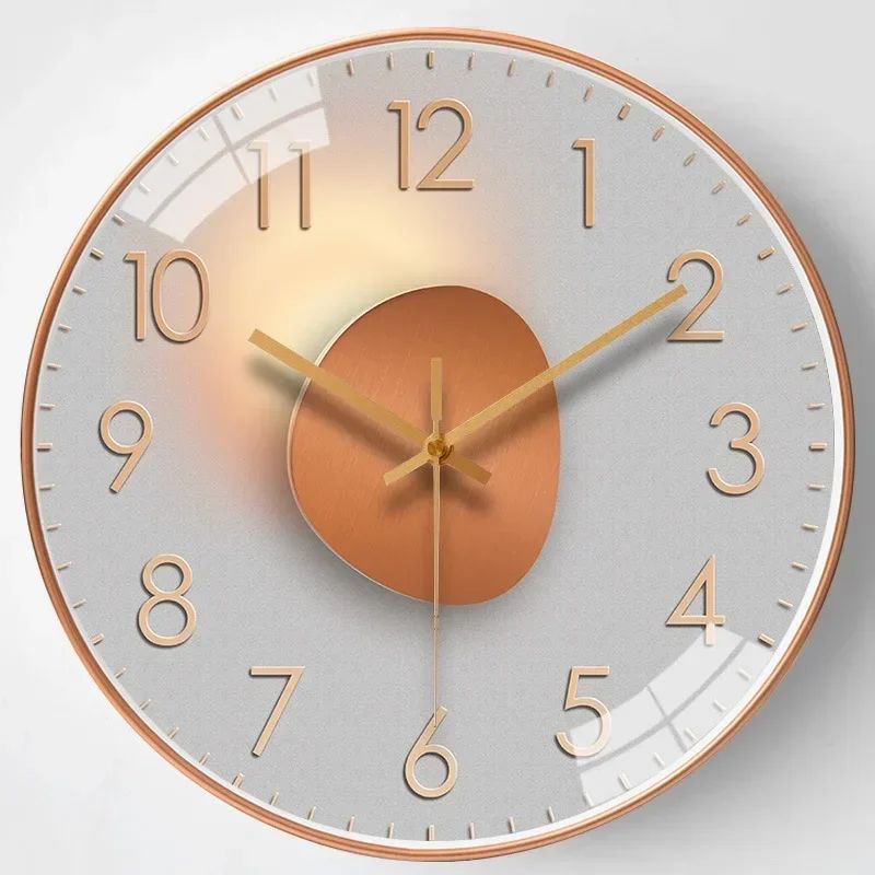 Originality Wall Clock Silent Non-Ticking Battery Operated Wall-mounted Clock Living Room Bedroom Kitchen Office Classroom