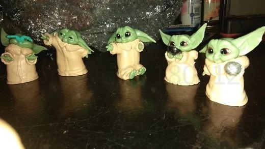 New 5pcs/set Baby Yoda Grogu Mandalorian Action Figure Toys 4-7cm Yoda Baby Action Toys Star Wars Figuras Hot Xmas Gifts