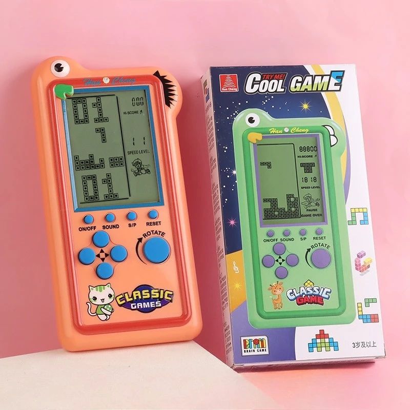 New Model Children's Large-screen Game Console - Tetris Game Console - Classic Puzzle Toy