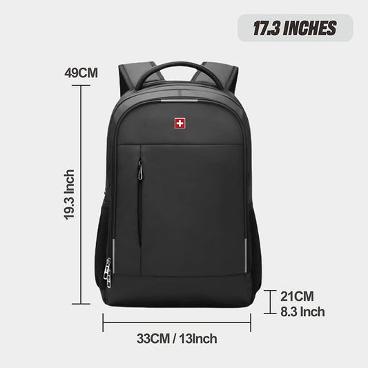 SWISS MILITARY Men Laptop Business Backpack Backpack 17 Inch Fashion School waterproof USB Large Capacity Bag mochilas Back Pack
