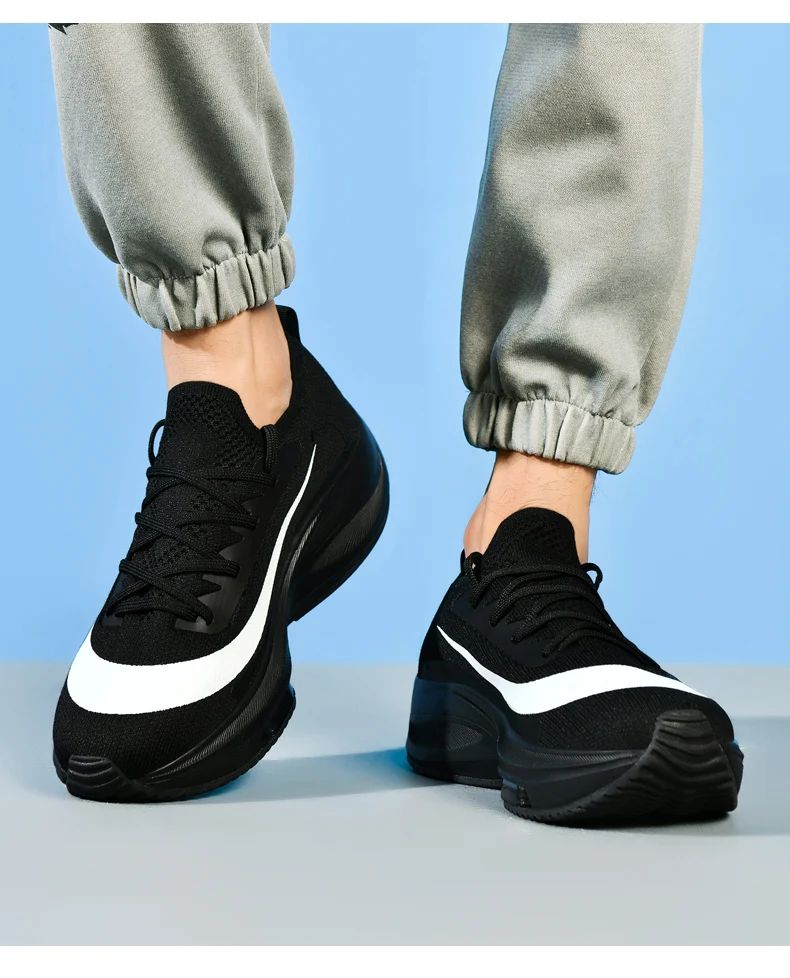 Men Running Shoes Jogging Sneakers Trainer Race Cushioning Outdoor Luxury shoes Mesh Off-road Shoes Breathable Couple Non-Slip