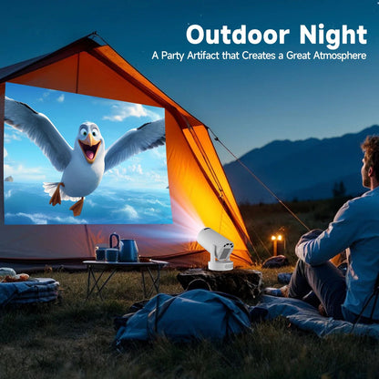 Miniprojetor Portátil Magcubic 8K Android 14 8000 Lúmens WiFi 6 BT5.4, Cinema ao Ar Livre, Alto-falante HiFi de 5W, Suporte a HD 720P HY300 Pro+