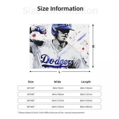 Cody Bellinger Throw Blanket Weighted Hair Cute Sofa Quilt Blankets