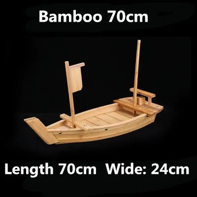 Barcos de Sushi Grande Culinária Japonesa de 40cm a 90cm Bandeja de Sashimi Variado Prato Frio Ferramenta para Frutos do Mar Madeira Restaurante Feito à Mão navio