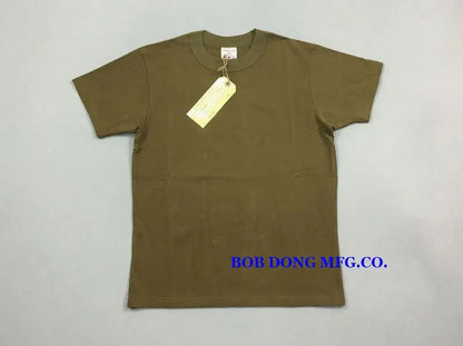 BOB DONG 300gr Basic Tee Shirts Summer Heavyweight Cotton Men's Plain T-Shirts