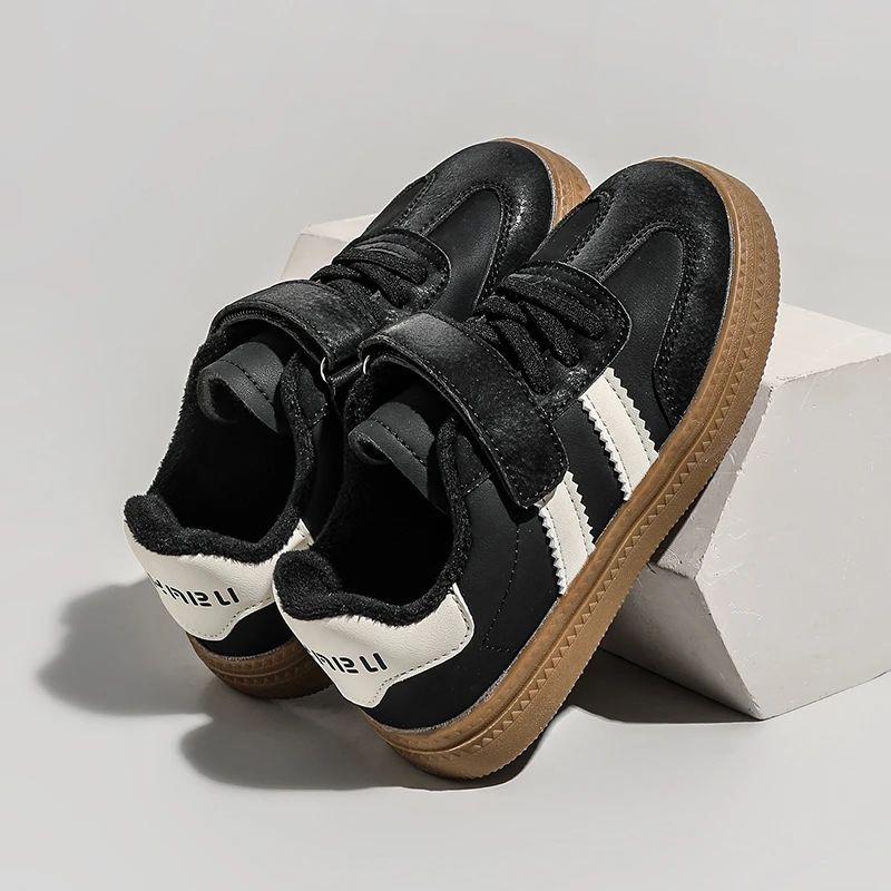 Children Casual Sneakers New Black Soft Bottom Girls Boys German Training Shoes Autumn Winter Fashion Red Kids Baby Casual Shoes