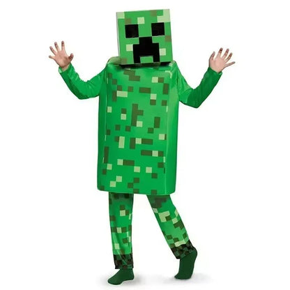 Game My World Role Play Holiday Party Pixel Costume Toy Mc Boys Girls Set Diamond  Christmas Gift Stage Costume