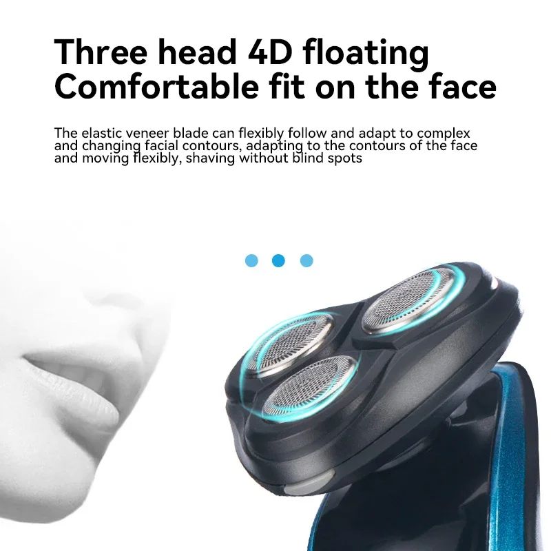 Xiaomi Men's Shaver 3-in-1 Washable Painless Ultra-Thin Three-blade Wet and Dry Cordless Rechargeable Nose Hair Razor