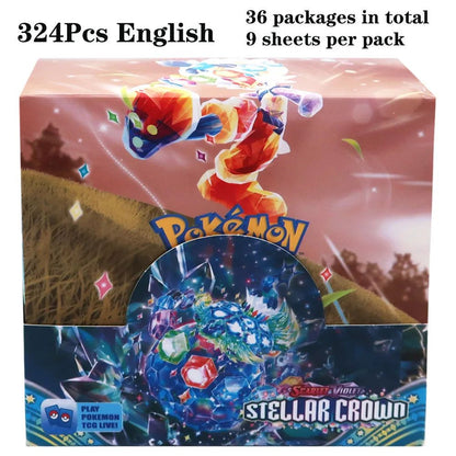 324 pçs/caixa Pokémon TCG: Sol e Lua, Escuridão Incendiada, 36 Pacotes, Caixa de Booster, Jogo de Cartas Pokémon, Brinquedos Colecionáveis, Jogo de Tabuleiro Prismático