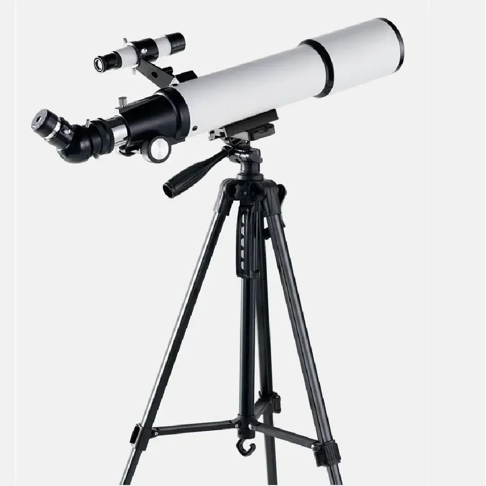Telescópio Monocular 70mm Abertura 500mm, Telescópio Refrator Profissional Portátil para Iniciantes em Astronomia, Telescópio Portátil