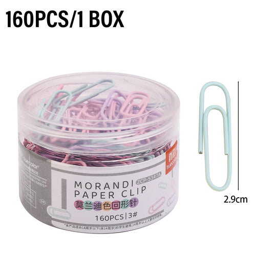Portable Mini Color Paper Clips Metal Paperclips Binder For Paper Text Photo Cards Marking Clips Home Office Stationery
