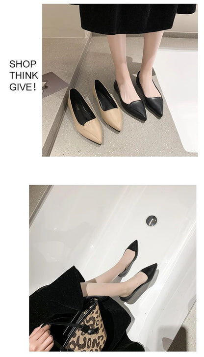 Women Fashion Pointed Toe Slip on Shoes Summer Woman Loafers Comfortable Ladies Yellow Boat Shoes Autumn Flats Zapatos Mujer