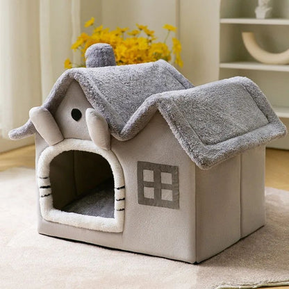 Casa de Cachorro Dobrável, Casinha, Cama, Tapete Para Cães Pequenos e Médios, Gatos, Quente de Inverno, Cama de Gato, Ninho, Produtos Para Animais de Estimação, Cesta, Caverna de Filhotes, Sofá Para Pets