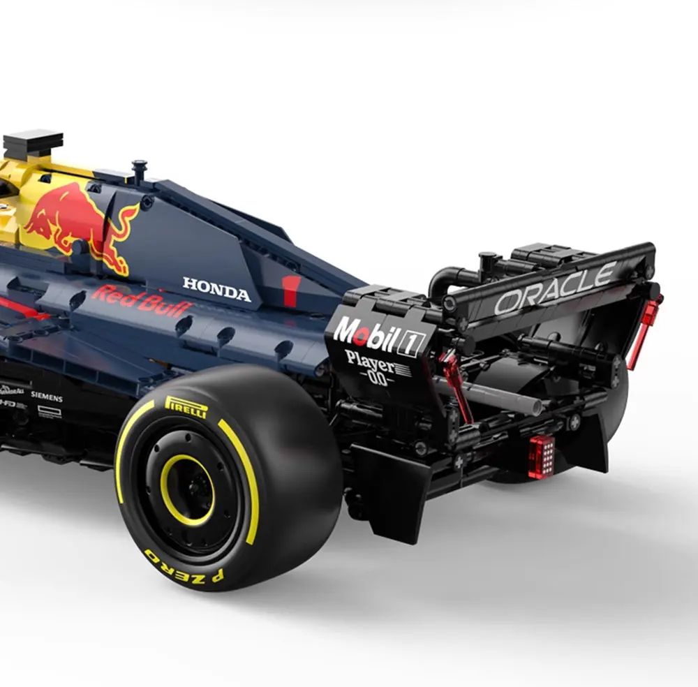 RASTAR 2509PCS 1:8 Technik F1 Redbull RB19 1. Max. Verstappen 11 Perez Racing Formula Blocos de Montar Modelo MOC Carro Tijolos Brinquedo