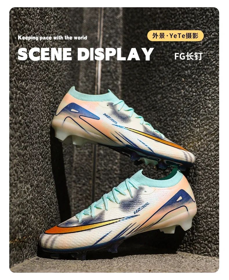 New Men Society Soccer Shoes Cleats Studded Indoor Football Field Boots Professional Training Football Shoes High Quality Match