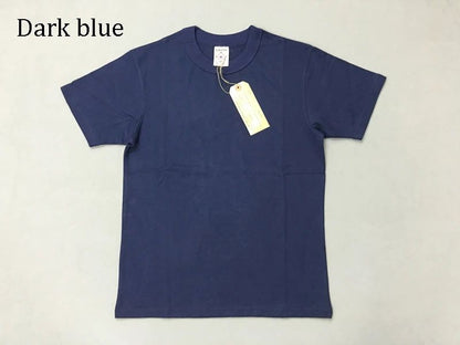 BOB DONG 300gr Basic Tee Shirts Summer Heavyweight Cotton Men's Plain T-Shirts