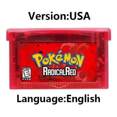 Cartucho de Jogo GBA Console de Videogame 32 Bits Card da Série Pokemon Crown Clover Unbound Quetzal Glazed Gaia Emerald Legacy