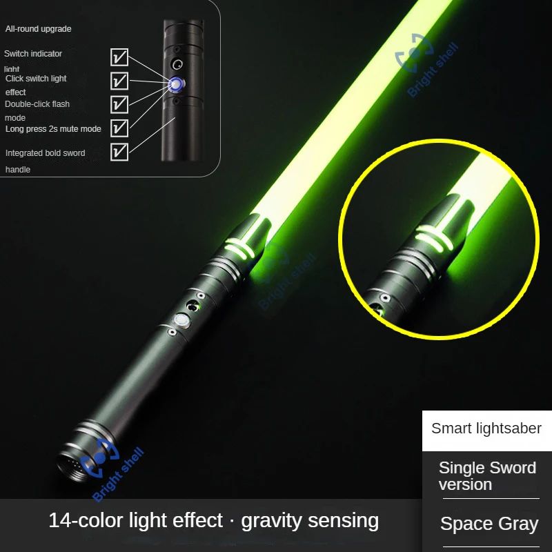 Metal Lightsaber Sword Toys RGB Light Saber 15Color Change Kids Soundfonts Force FX FOC Blaster Toys Jedi Sword Gift