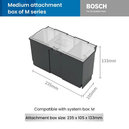 Caixa de Ferramentas Empilhável Bosch System Box Estojo de Ferramentas Multifuncional Empilhável Conjunto S e M Estojo de Transporte Sistema Caixa de Armazenamento