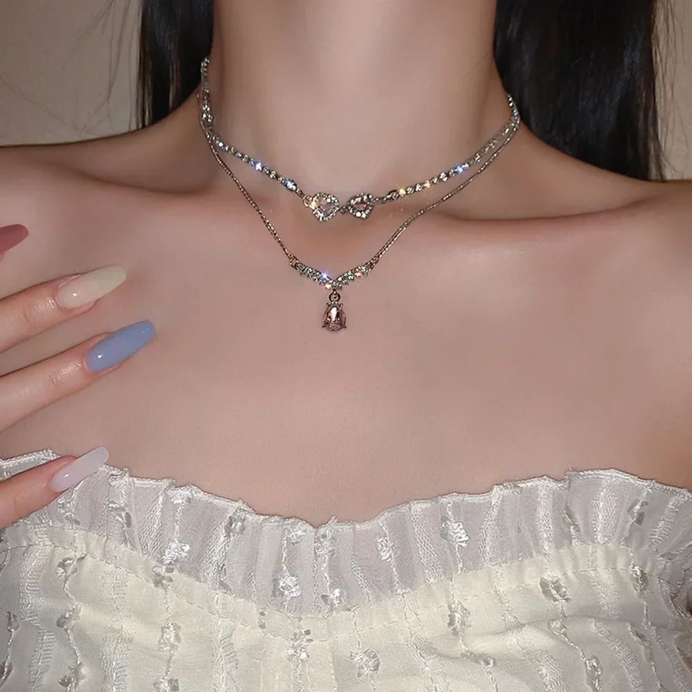 Colar Pingente Golfinho Requintado Cristal Azul para Mulheres Moda Personalizada Acessório Diário Joias de Festa Presentes de Aniversário