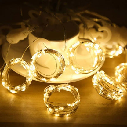 3M LED Curtain Fairy Light Christmas Garland Lamps for Wedding Party Home Decoration