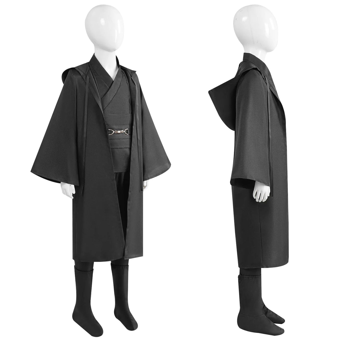 Obi Wan Kenobi Jedi Warrior Cosplay Costume Adult Kids Unisex Cloak Friar Uniform Robe Full Set Halloween Carnival Outfits