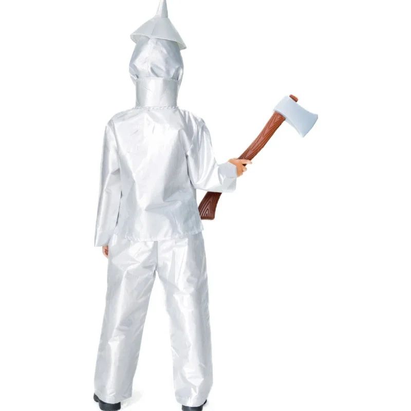 Halloween Cosplay Tin Man Costume Parent-children Clothing Adult Male Iron Man Costume Wizard of Oz Performance Stage Costumes