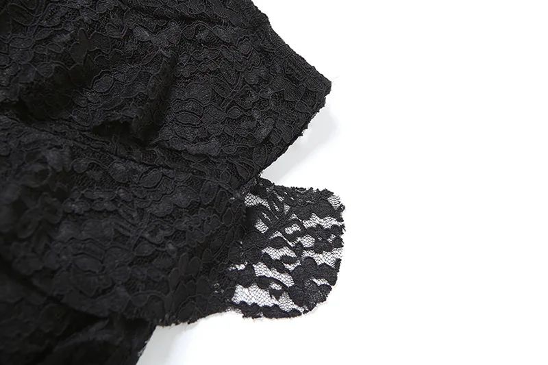 Sexy High Waist Lace Ruffles Skirts Women 2025 Spring Irregular Y2k Skirts Women Fashion Black Patchwork Party Clubwear Gothic
