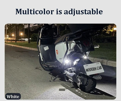 Wireless Remote LED Strobe Light 8 Colors USB Rechargeable Car Motorcycle Bike Aircraft Warning Anti-collision Flashing Lamp