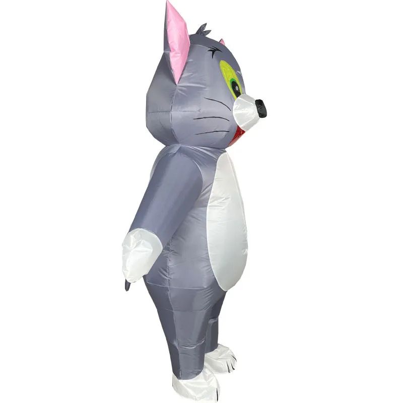 Inflatable Cat and Mouse Costume Adult Size Funny Cartoon Animal Cosplay Suit for Party Halloween Performance