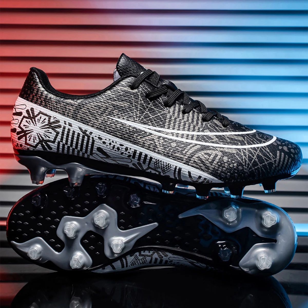 Men's Tf/Ag Society Cleats Soccer Shoes Professional Indoor Football Boots Fast Match Sneakers for Boys Original Field Gear