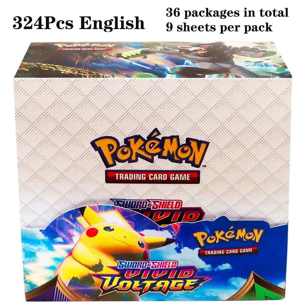 324 pçs/caixa Pokémon TCG: Sol e Lua, Escuridão Incendiada, 36 Pacotes, Caixa de Booster, Jogo de Cartas Pokémon, Brinquedos Colecionáveis, Jogo de Tabuleiro Prismático