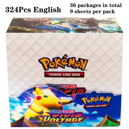 324 pçs/caixa Pokémon TCG: Sol e Lua, Escuridão Incendiada, 36 Pacotes, Caixa de Booster, Jogo de Cartas Pokémon, Brinquedos Colecionáveis, Jogo de Tabuleiro Prismático
