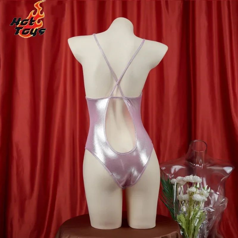 Summer Pool Party Three Point Swimsuit Bodysuit Uniform Costume Women Bell Leather One-piece Swimwear Outfit Cosplay