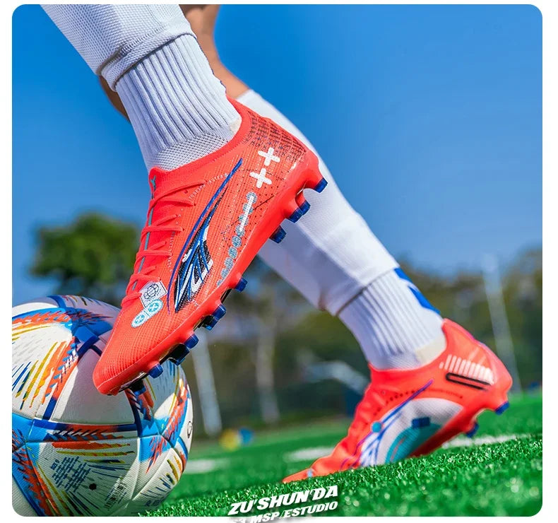 TF/AG Men Football Shoes Society Cleats Professional Soccer Shoes Original Boy Indoor Football Field Boots Sneaker Non Slip