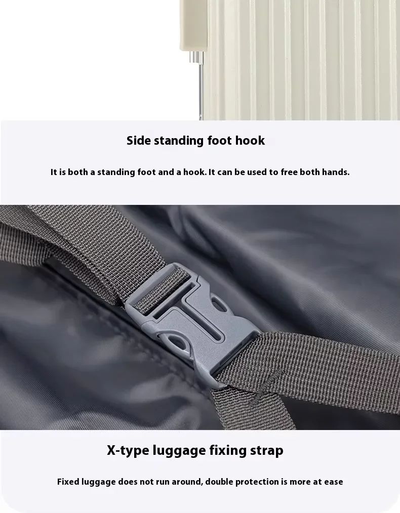 Carry on Suitcase Aluminum Frame with Colorful Silent Spinner Wheel TSA Lock Travel Trolley Case High-quality Rolling Luggage