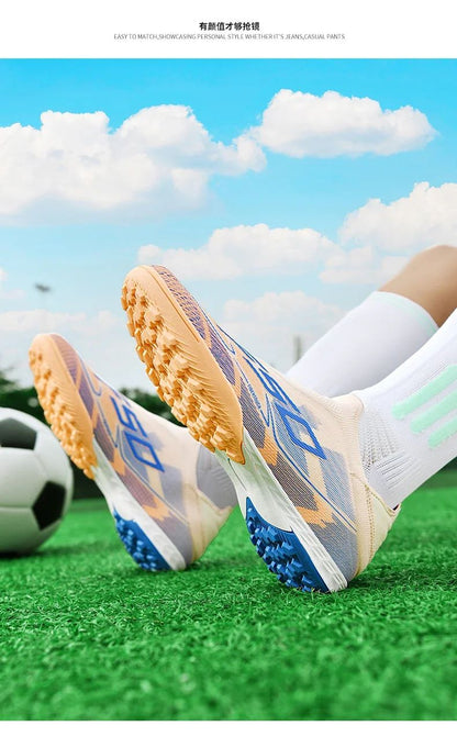 Men Football Boots Professional Society Cleats Original TF/FG Top Quality Indoor Soccer Shoes Booties Comfortable Sneaker Tenis