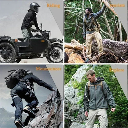 Men's Outdoor Flight Military Aviation Airbus Helicopter Pilots Aircraft SoftShell Tactical Shark Skin Fleece Warm Coats Jackets