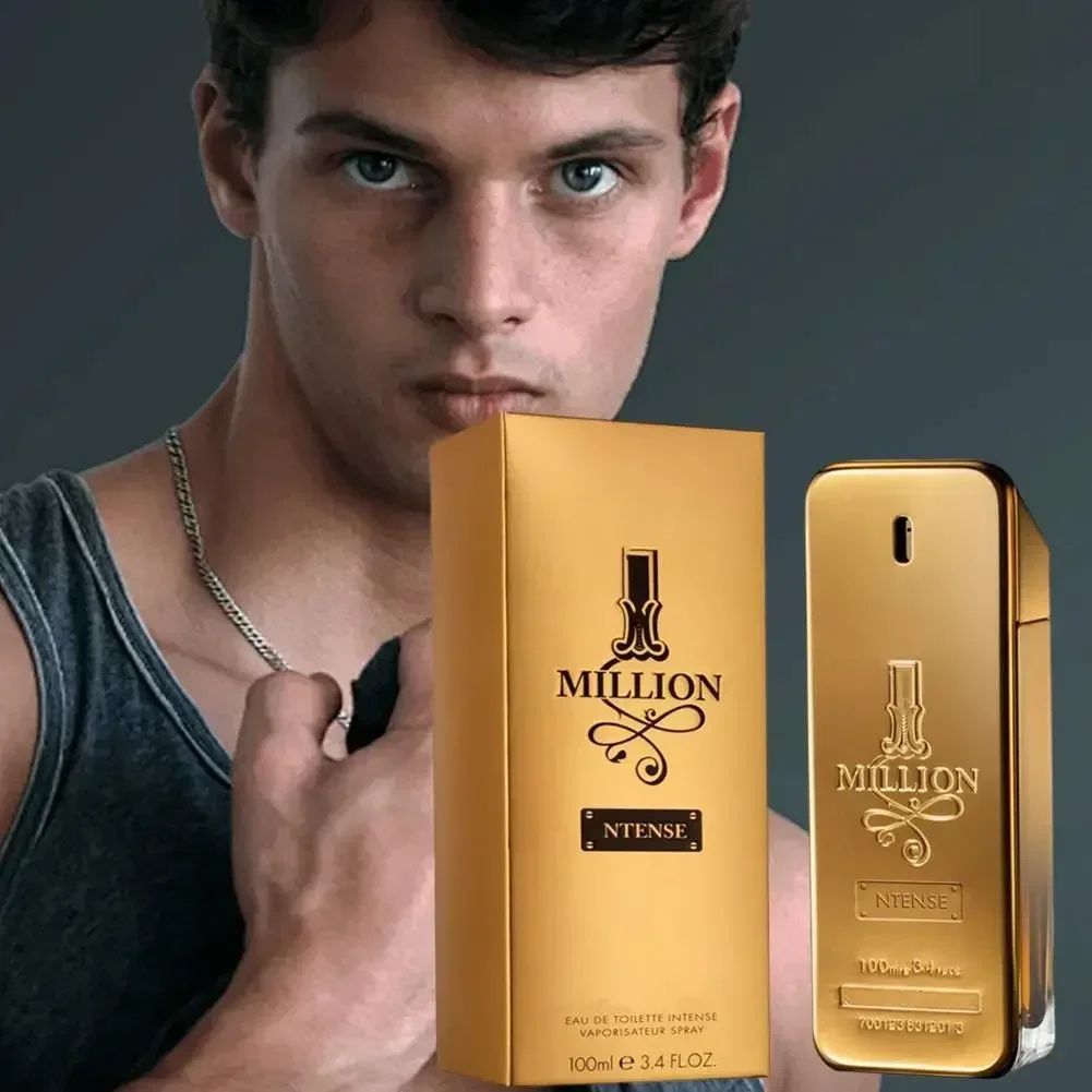 Golden Million Gold ,Perfume  Fragrance Cologne Fresh Men's Woody Brick Extrait - Men's Long-Lasting 100ml  Perfume Pray