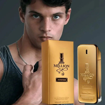 Golden Million Gold ,Perfume  Fragrance Cologne Fresh Men's Woody Brick Extrait - Men's Long-Lasting 100ml  Perfume Pray